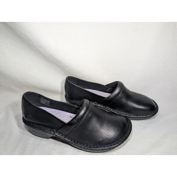 LILA Womens Shoes For Crews Clogs Black Platform Suregrip Non-Slip Work Shoes 7 - Picture 2 of 6